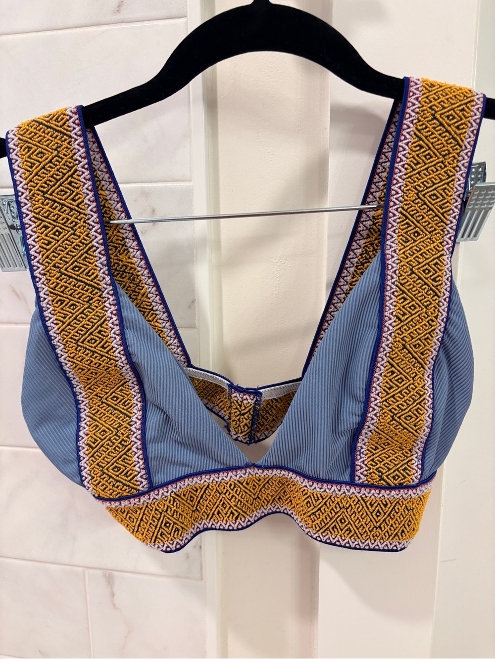 NWOT Elysiian Bali Bikini Top (Blue, M)